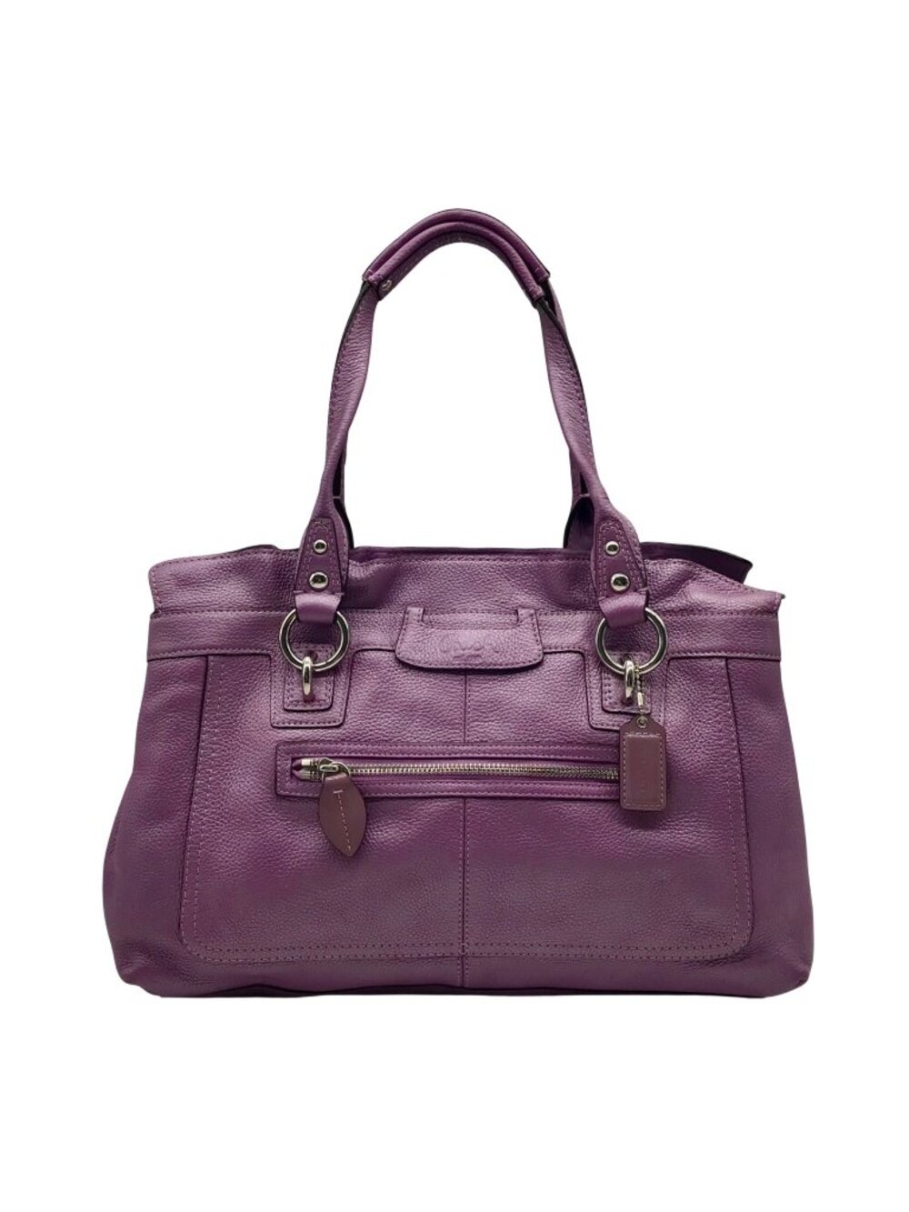 Coach Soft Lavender Pebbled Leather Penelope Shoulder Bag F14682